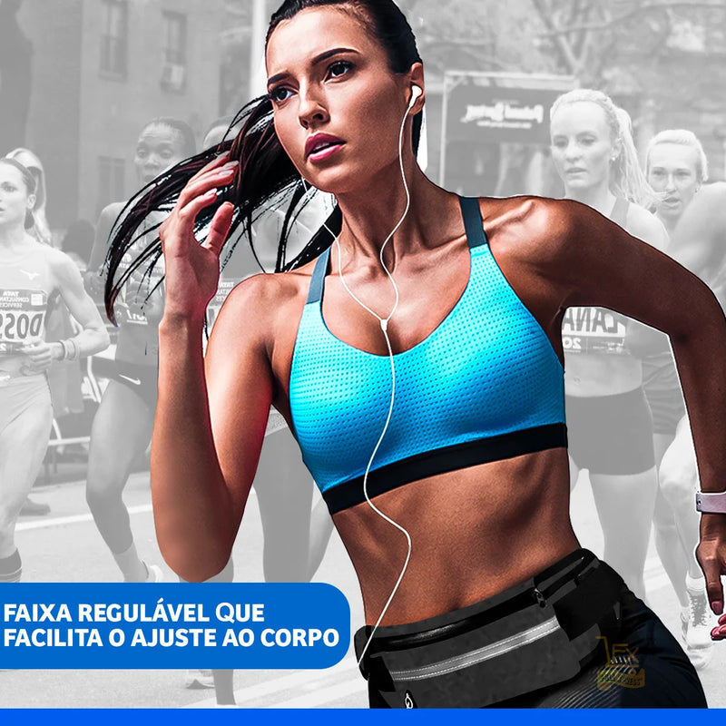 Pochete Fitness Porta Água e Celular